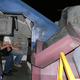 Illustration for article titled Pictures of Full-Scale 59-Foot Gundam Robot Kicks Optimus Prime's Ass